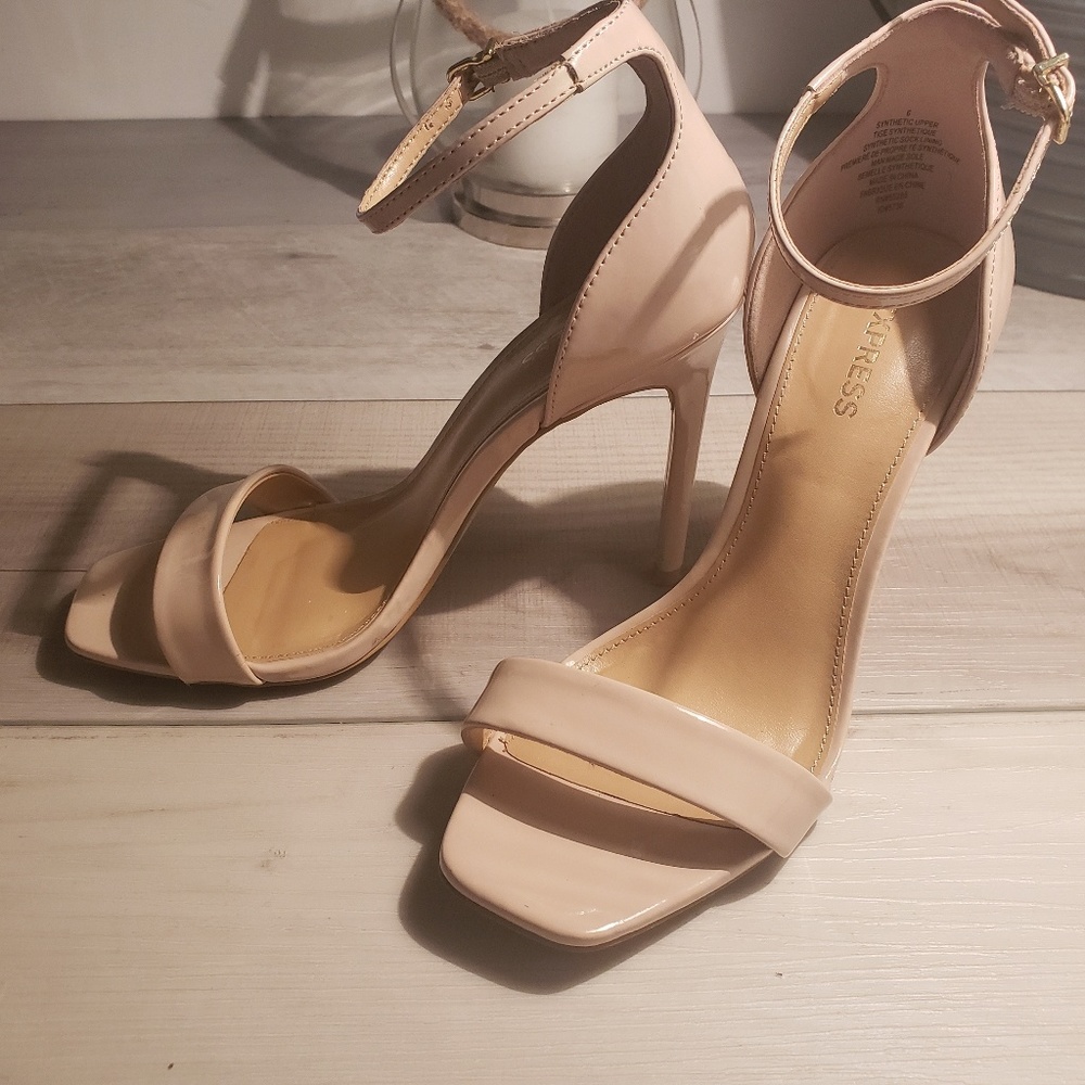 Express Nude Heels/sandals